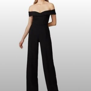 Halo Black Off the Shoulder Jumpsuit